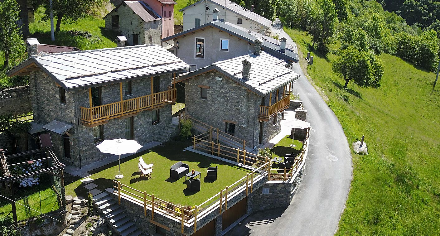 Aerial view of Chalets Mongioie