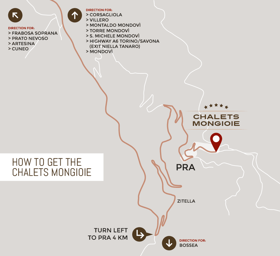 How to get to Mongioie Chalets, Pra of Roburent, Cuneo, Italy